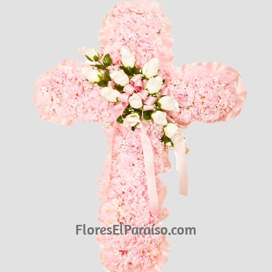 Cruz Funeraria Rosa
