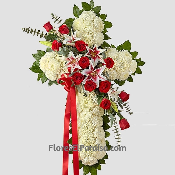 Cruz Funeraria Blanca